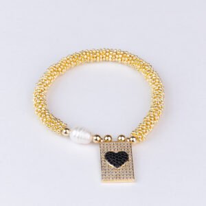 Heart Plaque Bracelet